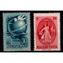 1948-49 - Ungarn - AFA 1008 og 1013 - Frimærke - Postfrisk.